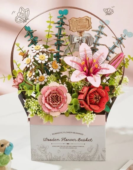 Gift Icon Slide: robotime flowers 