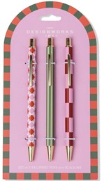 Designworks A Dopo Pens - Diamond Stripe Check - Pack of 3