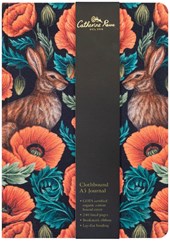 Museums & Galleries A5 Clothbound Notebook - Poppy Red