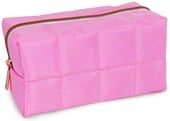 Large Padded Square Stitch Pencil Case - Pink