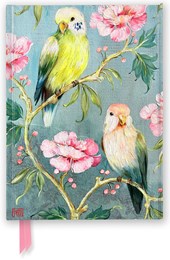 Flame Tree Sophie Adde: 2 Parakeets Foiled Journal Notebook
