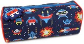 Space Pixels Pencil Case - Blue