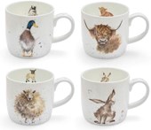 Wrendale Spring Mugs 11oz - 4 Piece Set