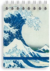 Flame Tree Katsushika Hokusai: The Great Wave Spiral Bound Pocket Notebook