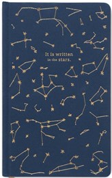 Designworks Bookcloth Hardcover Journal - Navy - It Is Written In The