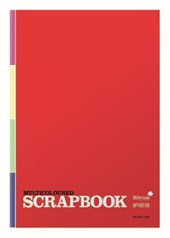 A4 80page Scrapbook Asst colour sugar papers 300x230mm