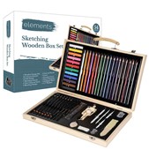 Elements Wooden Sketching Art Box Set