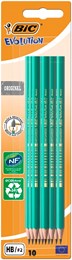 BIC Conte Evolution Pencils Card 10 Pack